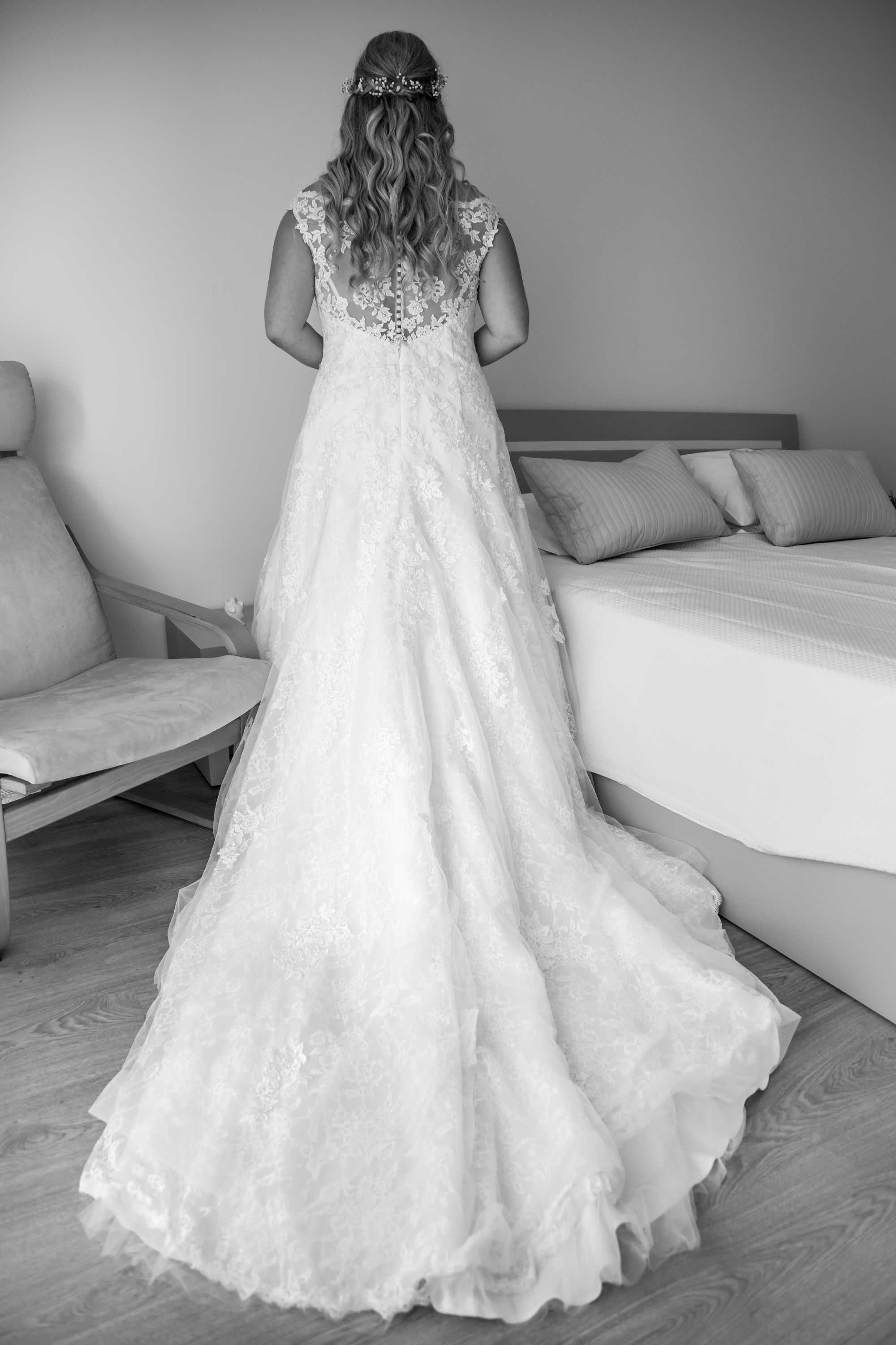 Vestido de noiva em renda