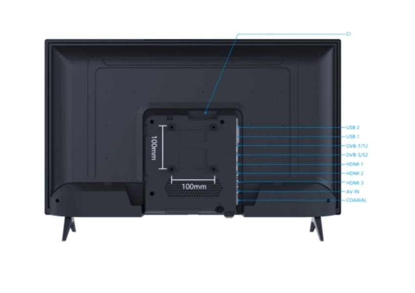 Televisão LED 32" SmartTech HD | Caixa Original + Comando | 100€
