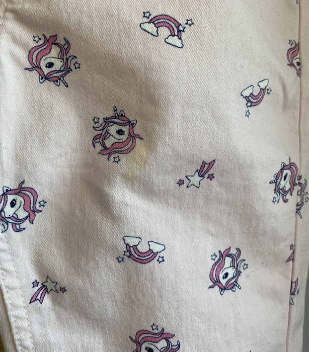 Zestaw spodnie koszulki  sweterek 134 140 jednorożec