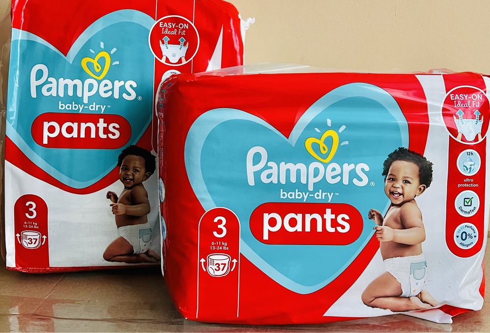 Продам підгузки-трусики Pampers baby-dry розмір 3, 37 штук.