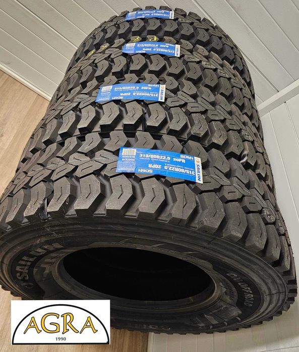 315/80R22.5 (1290netto) SAILUN  SDM1 SZEROKIE 27cm napęd opona opony M
