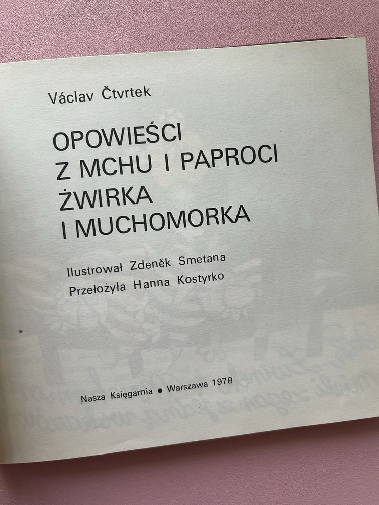 Żwirek i Muchomorek  Opowieści z mchu i paproci  bajki prl unikat