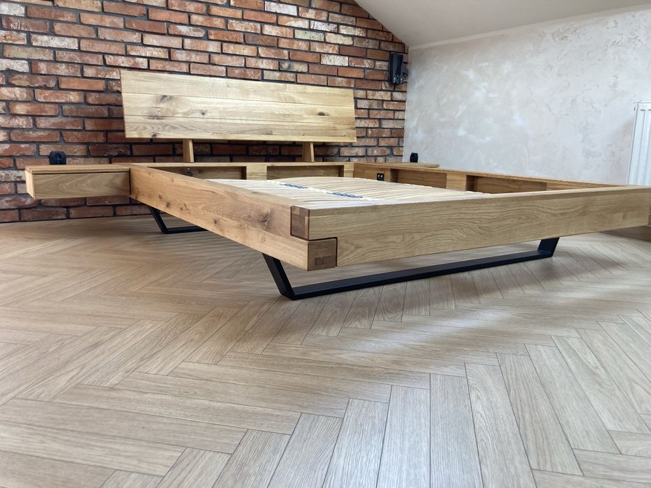 Stół Dębowy Dąb LOFT INDUSTRIAL 100x200 Łóżko dębowe