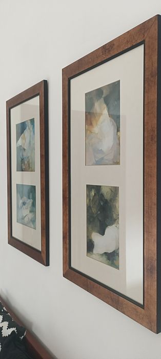 2 quadros com 4 imagens