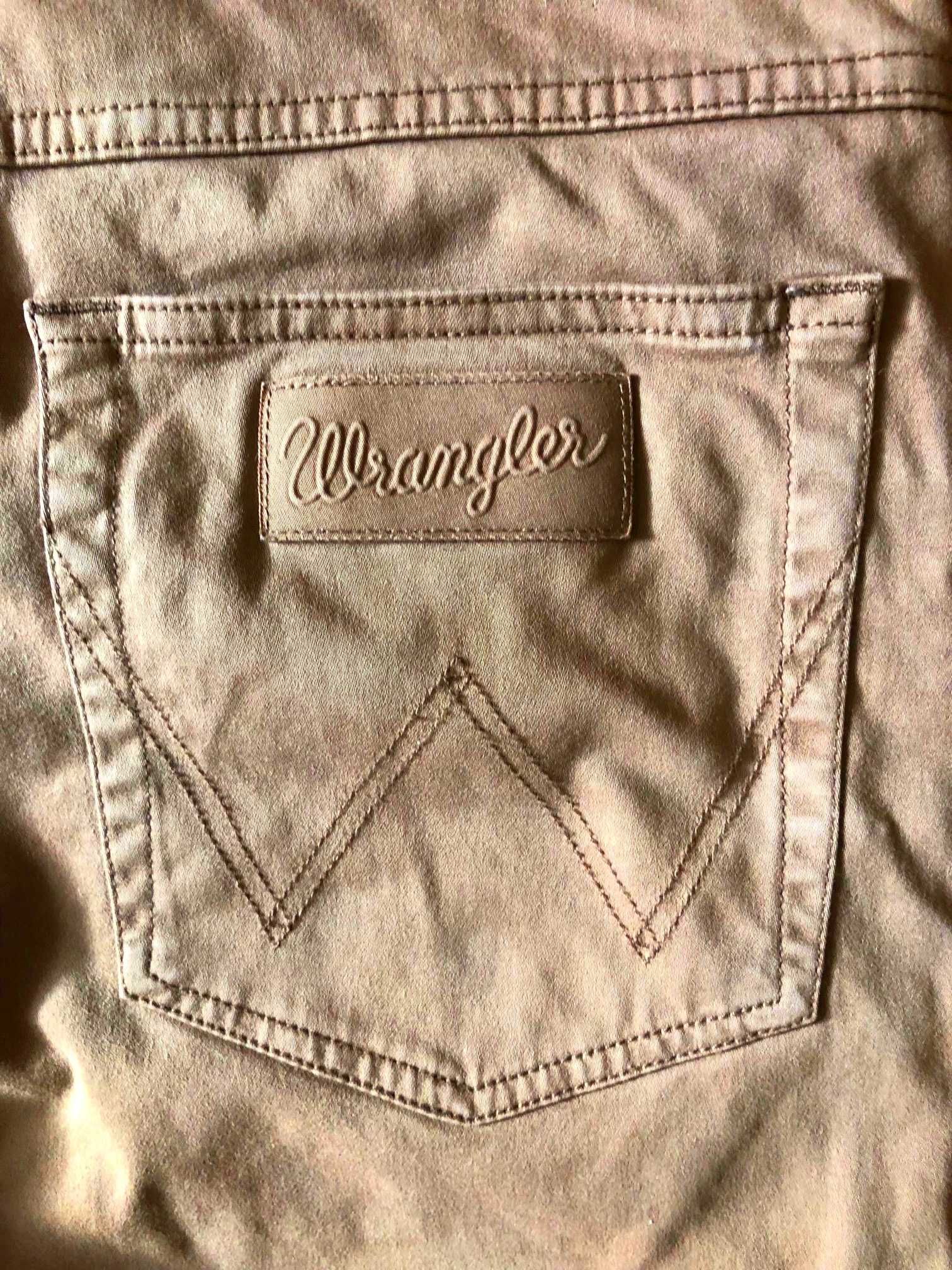 Spodnie dżinsowe jasny brąz Wrangler W32/L30 35zł