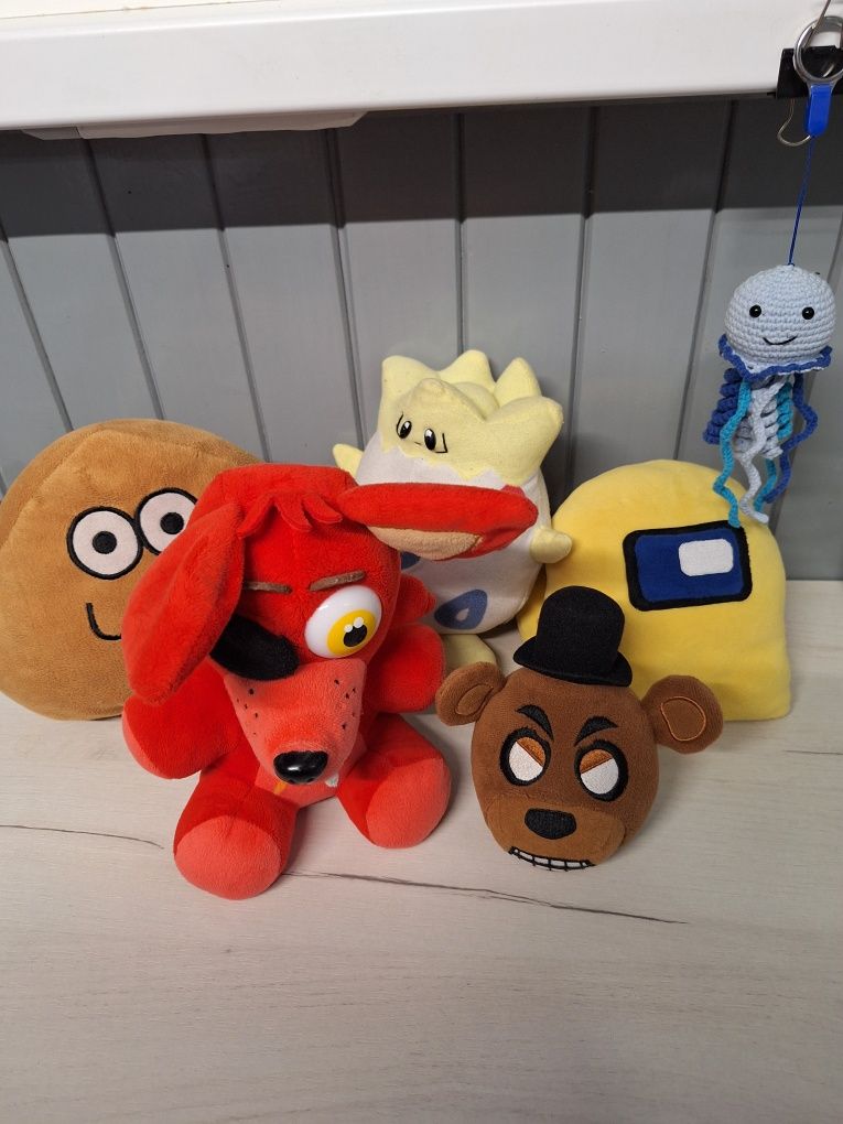 Колекція м'яких іграшок: Among Us, Five Nights at Freddy's (FNAF), Pou