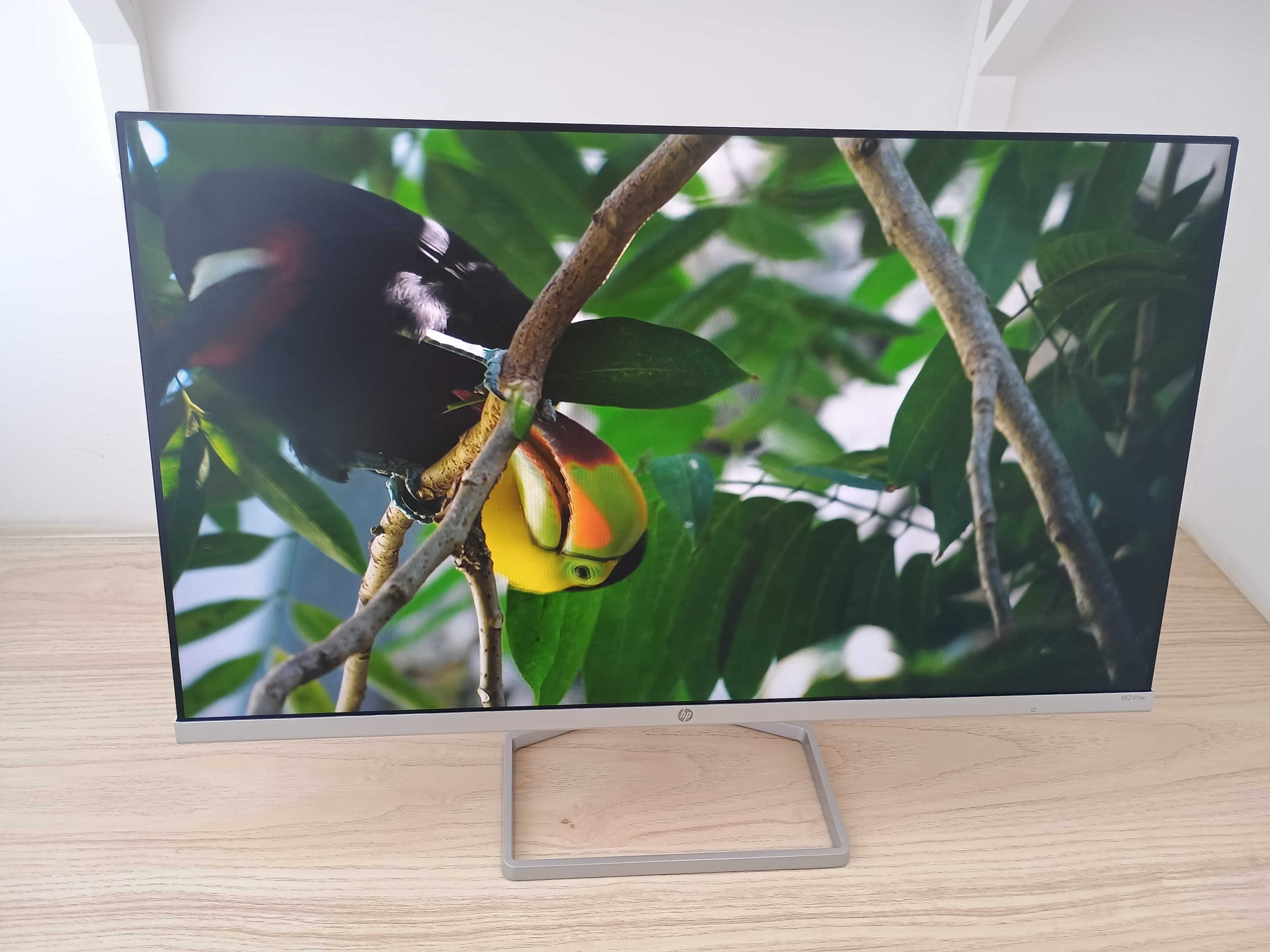 Monitor HP M24fw FHD 24" - Full HD, IPS, Acompanha Cabos