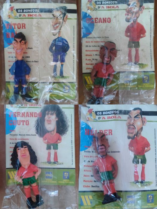 Colecção Completa - OS BONECOS D'A BOLA - Selecção Portugal Euro 96