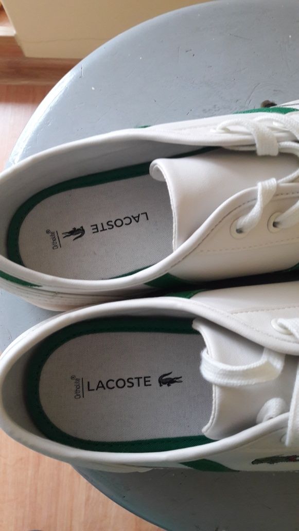 Buty Lacoste Białe Nowe