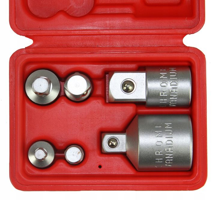 ZESTAW REDUKCJI UDAROWYCH 6szt 1/4" 1/2" 3/4'' 3/8'' Mar-Pol
