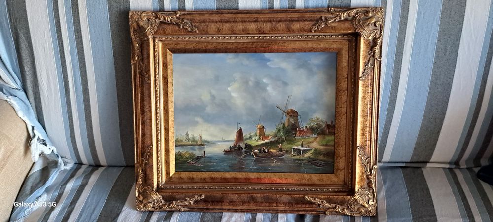 Quadro pintado a oleo