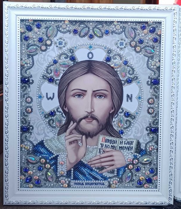 Вінчальні ікони з бісеру