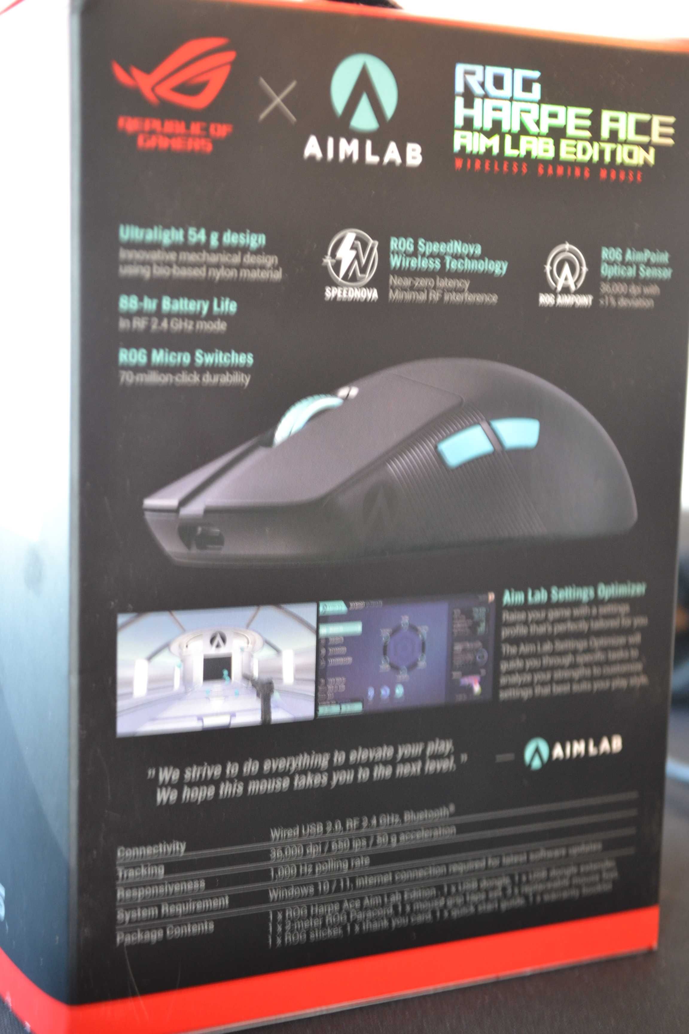 коробка від миші  ASUS ROG Harpe Ace Aim Lab