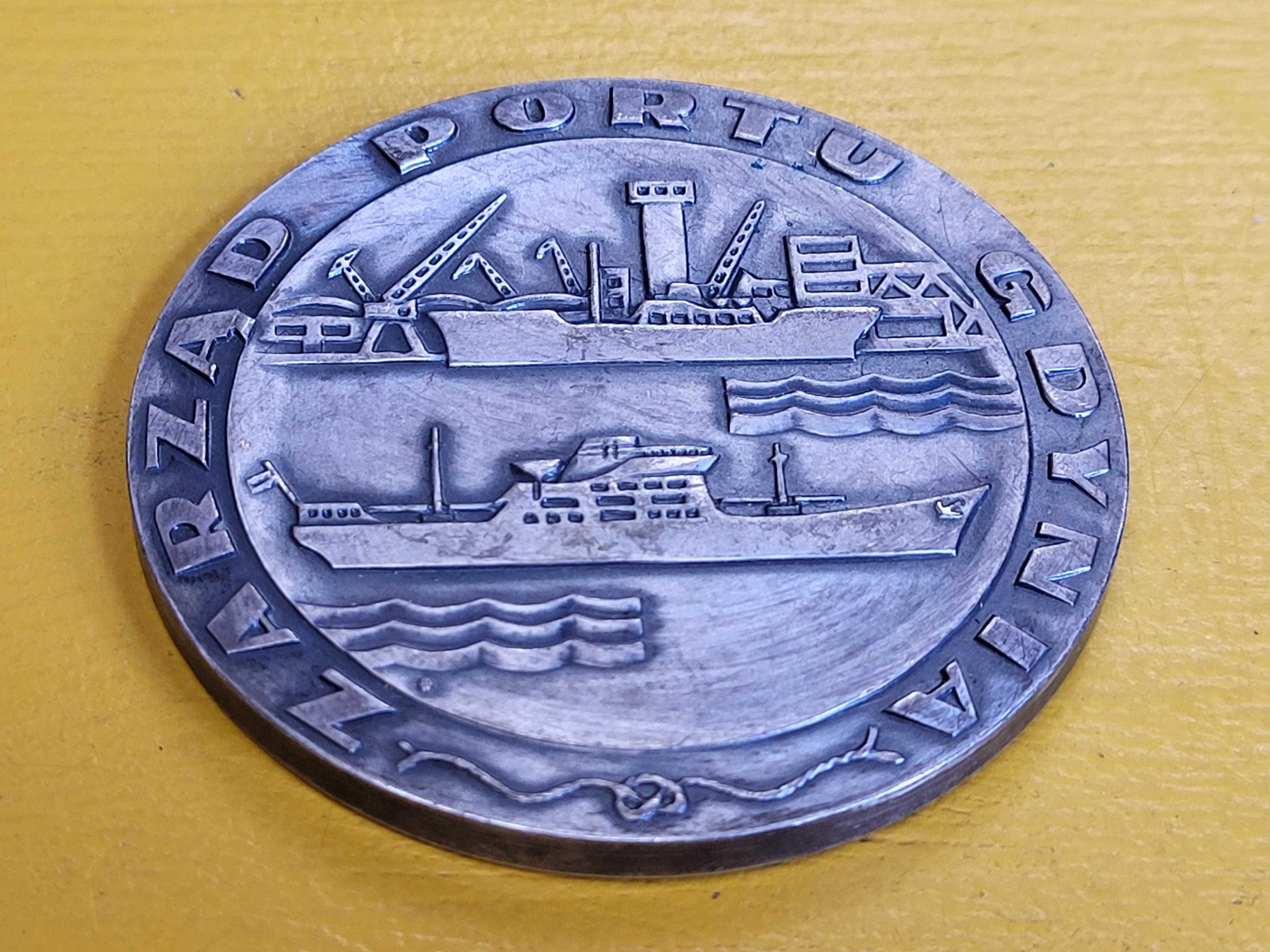 Stary Medal Stocznia Gdańska Zarząd Portu Gdynia 1922 - 1972 PRL