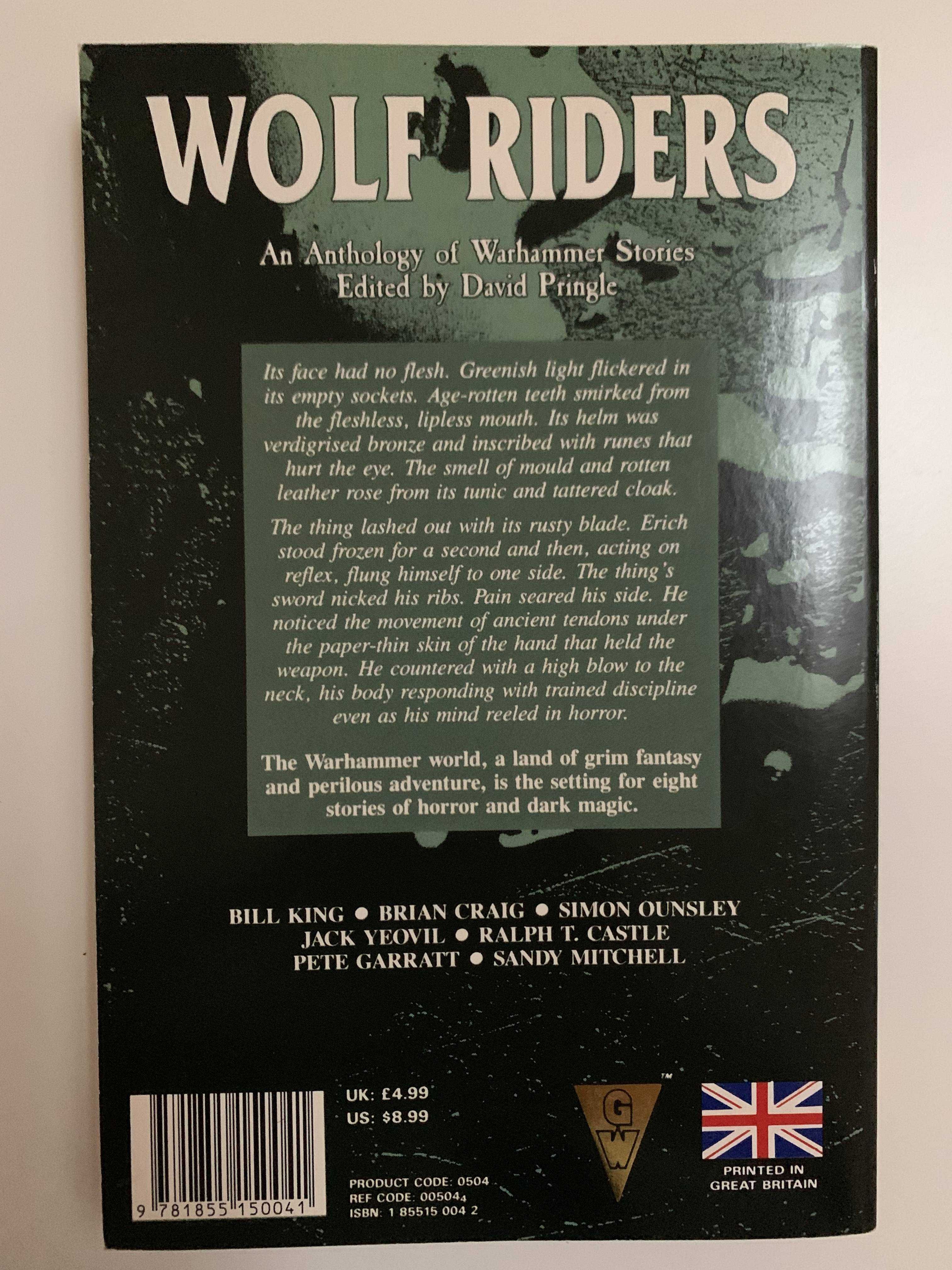 Warhammer: Wolf Riders - pierwsze brytyjskie wydanie 1989 r.