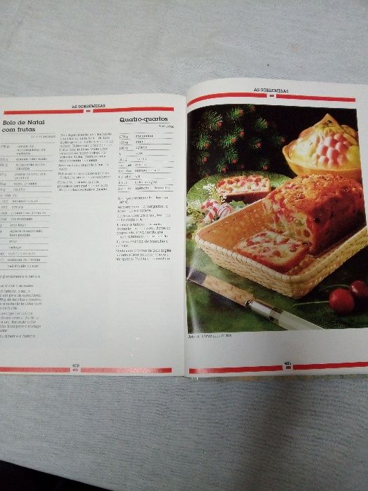 3 Livros de receitas/culinária