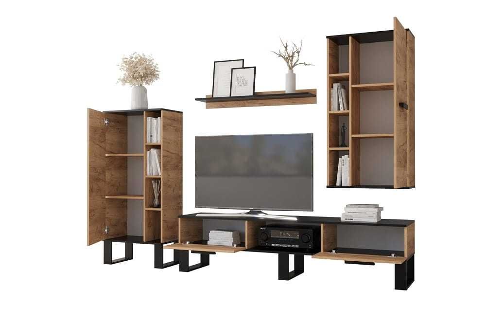 Meblościanka GRIND marki Selsey – styl loft, stan bardzo dobry