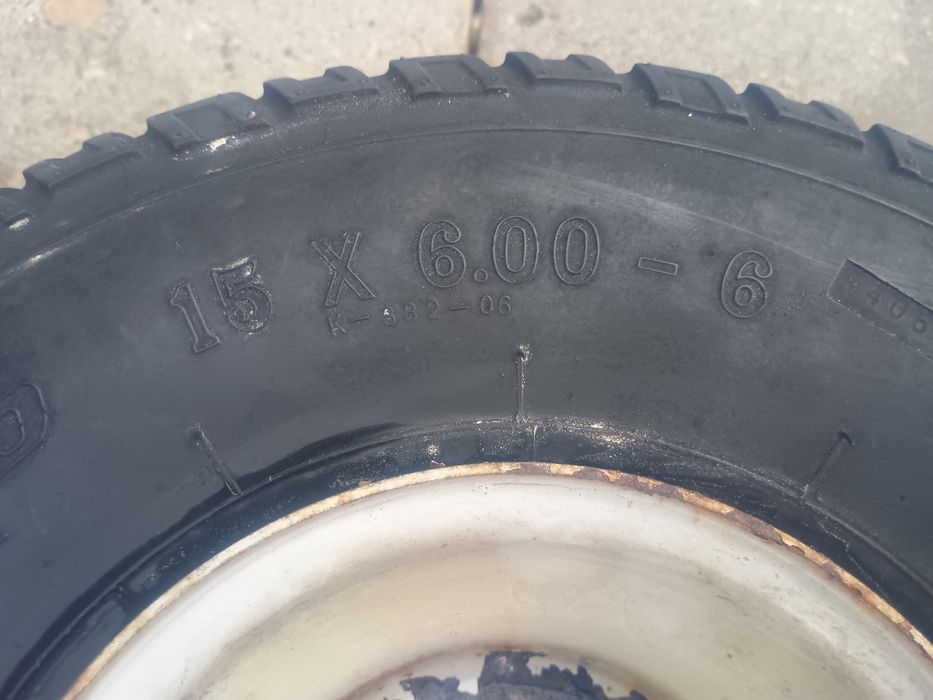 Kosiarka traktorek koła 15.6.00-6 mtd white rasentrac Columbia gutbrod