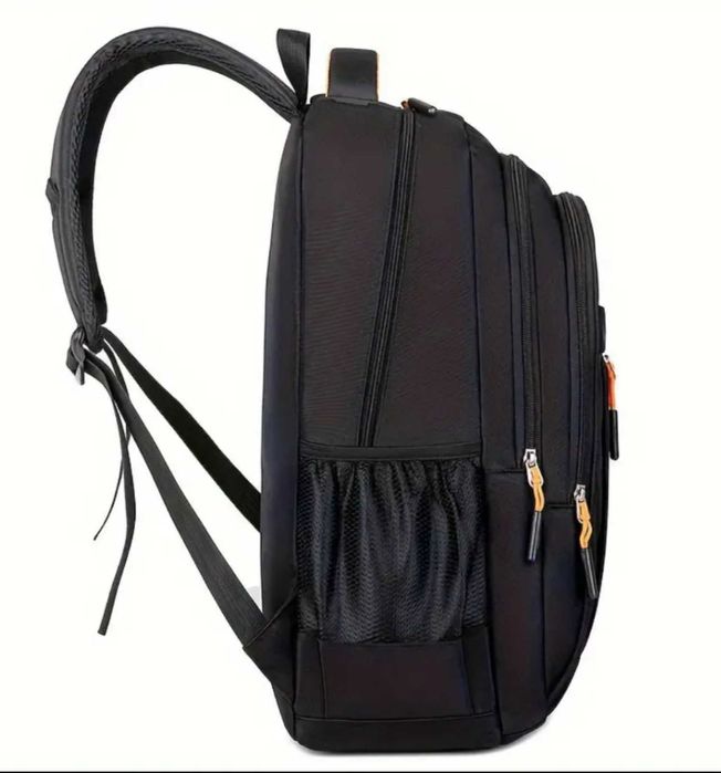 Рюкзак городской SPORTS FS. Цвет черный с цветным принтом.