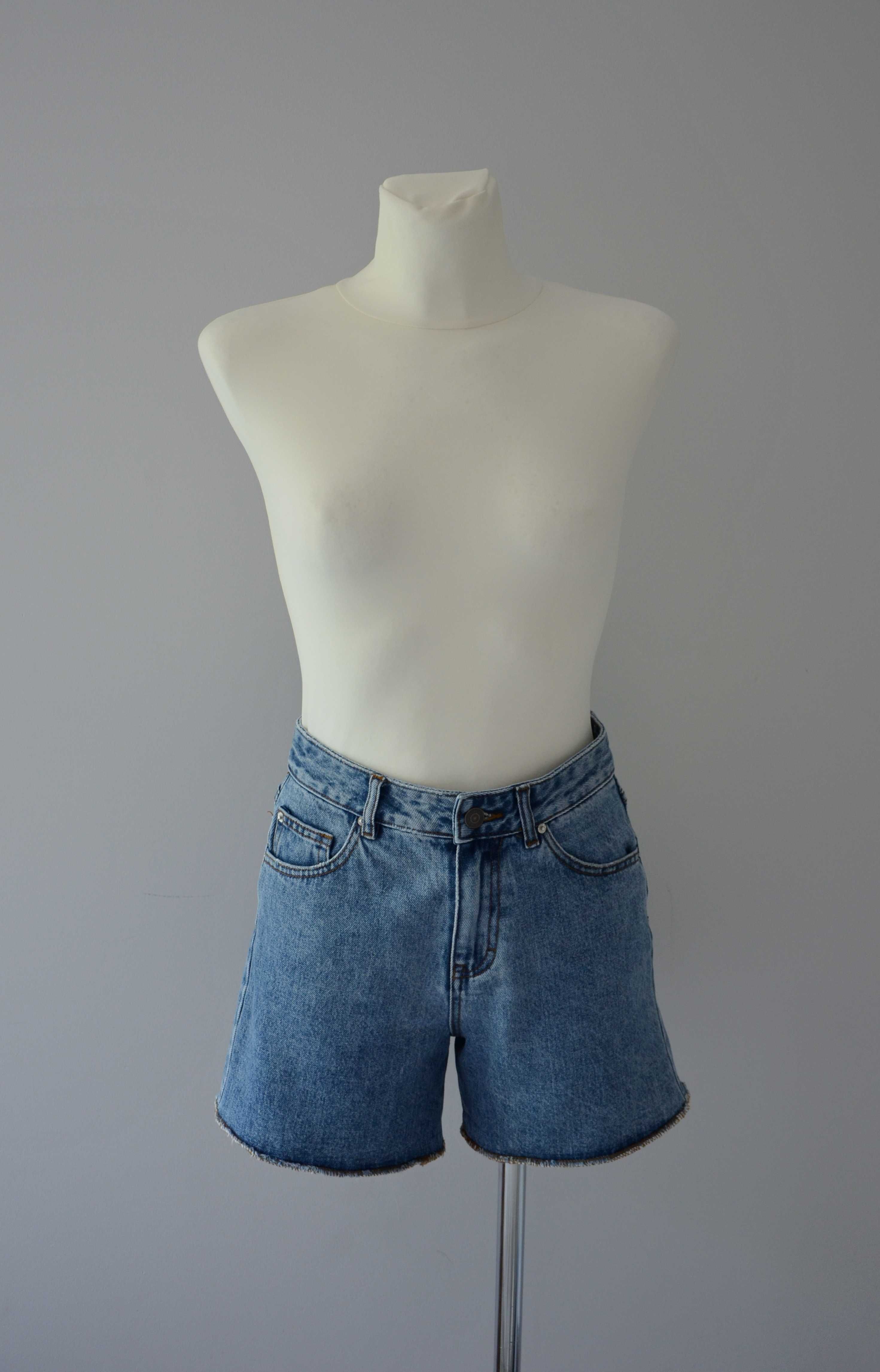 Pull & Bear jeansowe szorty krótkie spodenki bermudy denim 34 XS