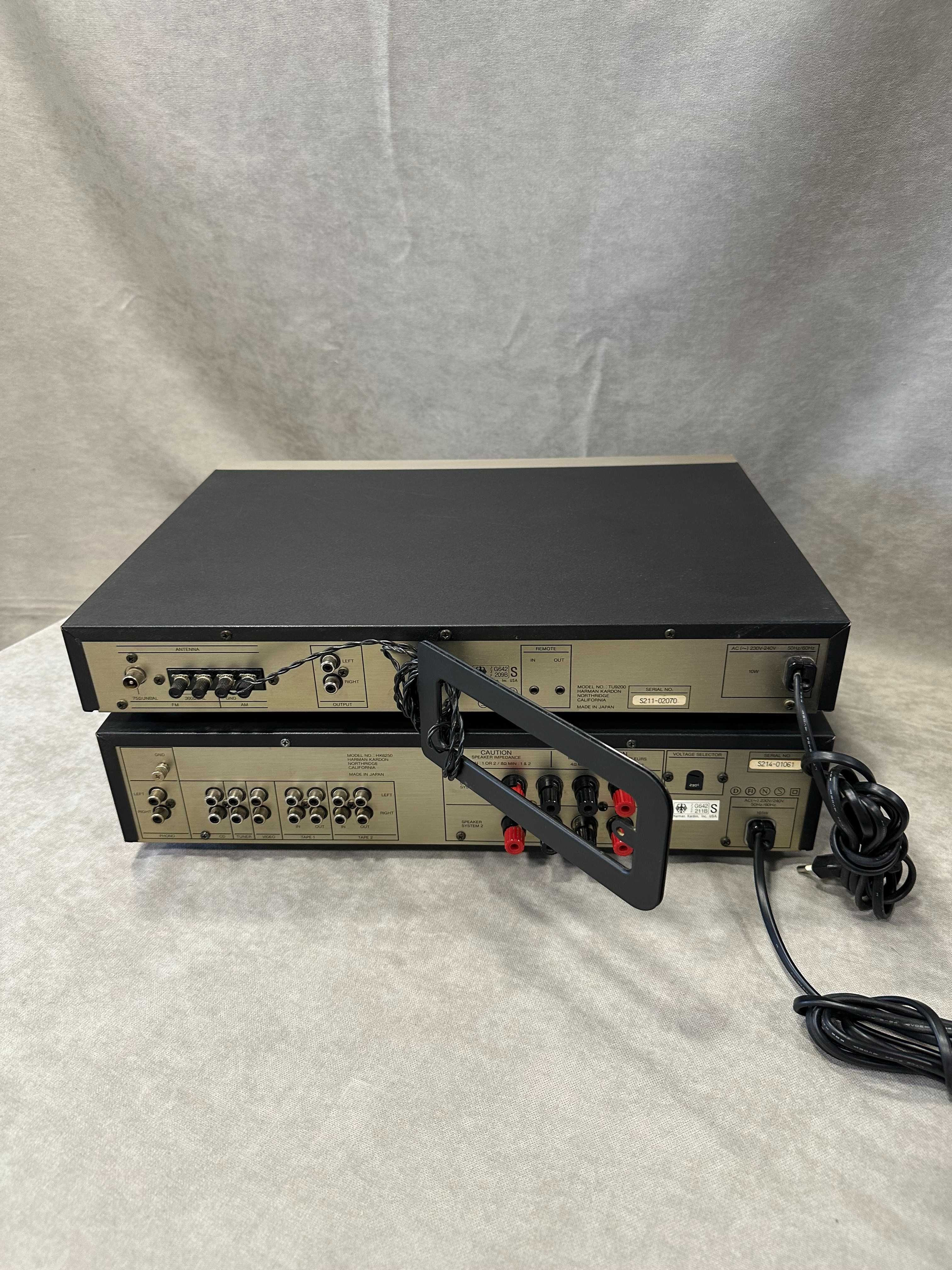 Zestaw Stereo Wzmacniacz Harman Kardon HK 6250, Tuner TU 9200