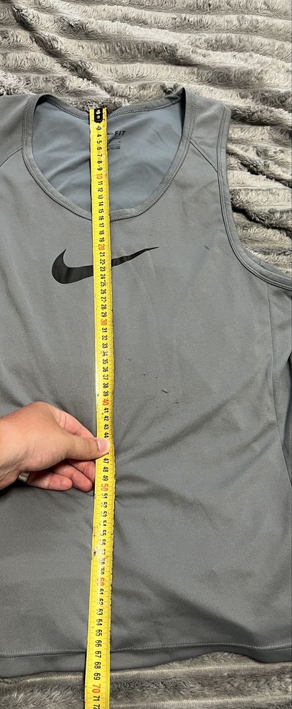 Сіра спортивна майка Nike, L, Dri-Fit