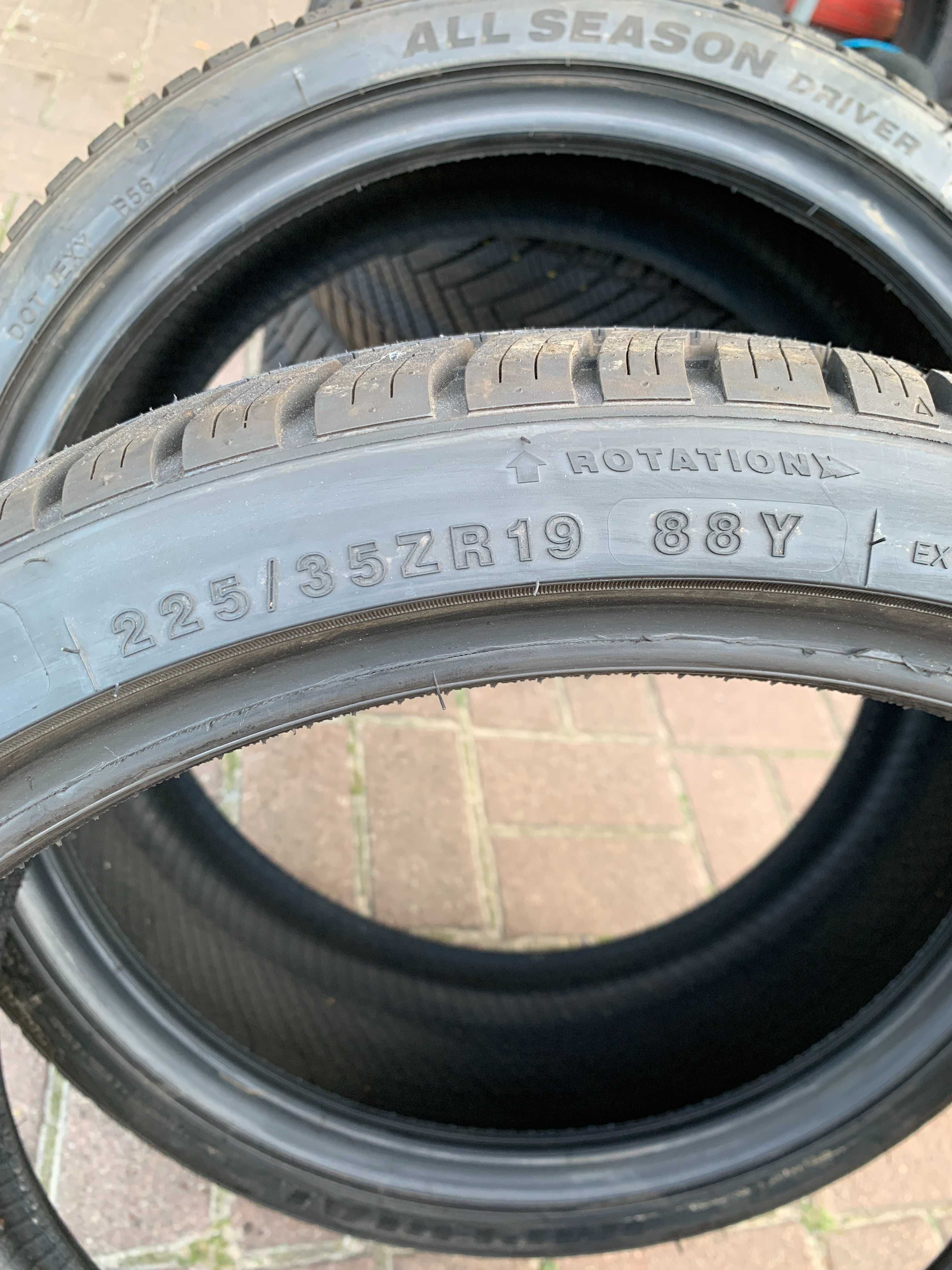 4x Opona Imperial, demo (jak nowe), Wielosezon 225/35 R19, 2022 Rok