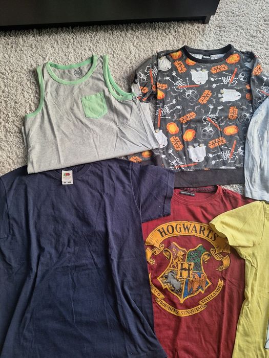 Zestaw koszulek dla chłopaka 140 lato star wars harry potter