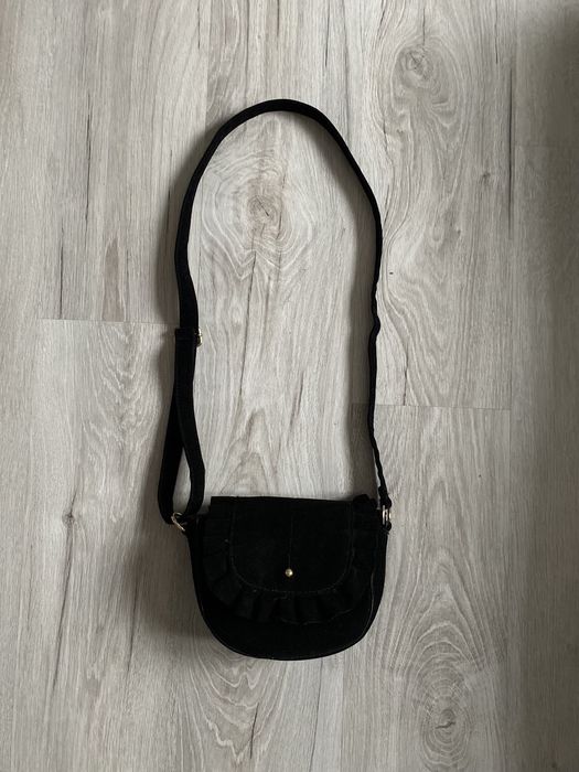 Torebka mini czarna na pasek