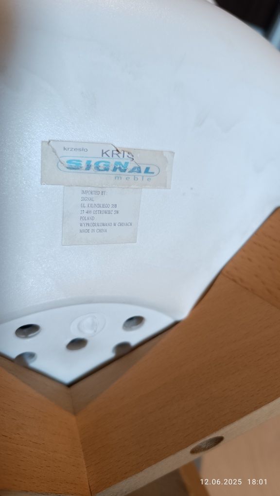 Krzesła Signal Białe x6