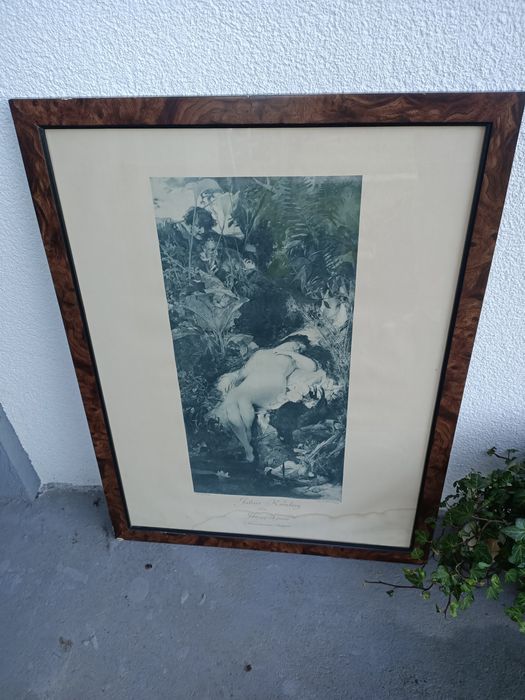 Obraz graficzny vintage w oprawie