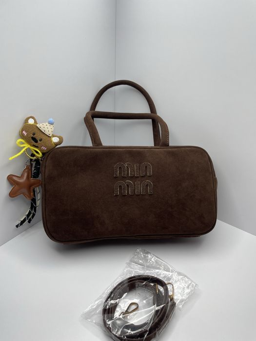 РОЗПРОДАЖ ‼️Сумка Miu miu міу люксової якості шоколадного кольору