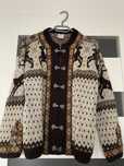 skandynawski sweter kardigan vintage