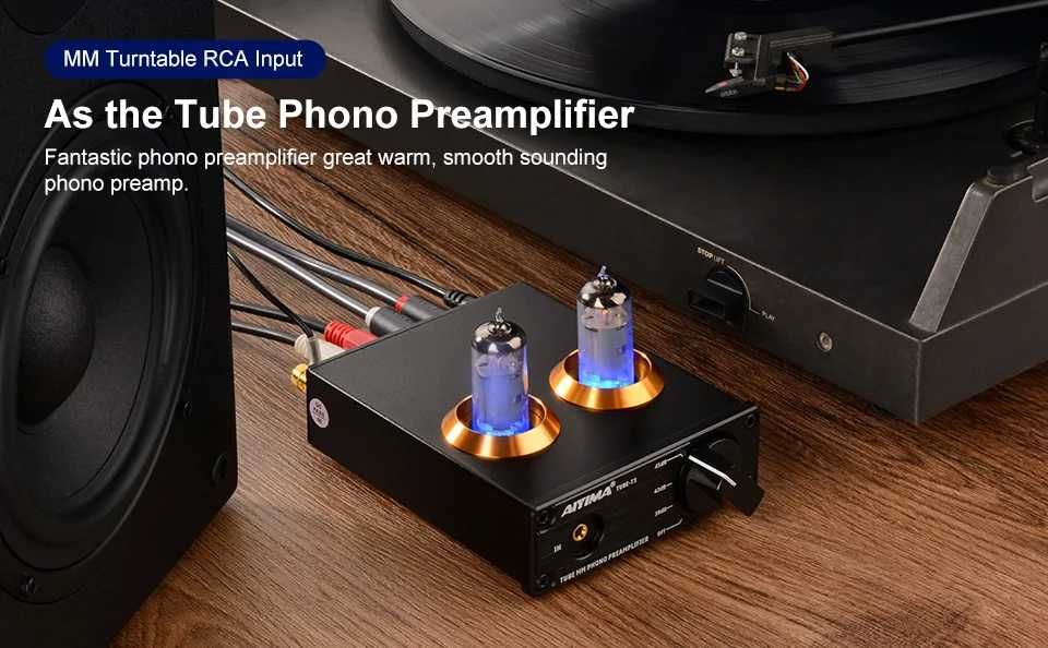 AIYIMA Tube T3 HiFi новий ламповий фонокоректор лампи 6A2