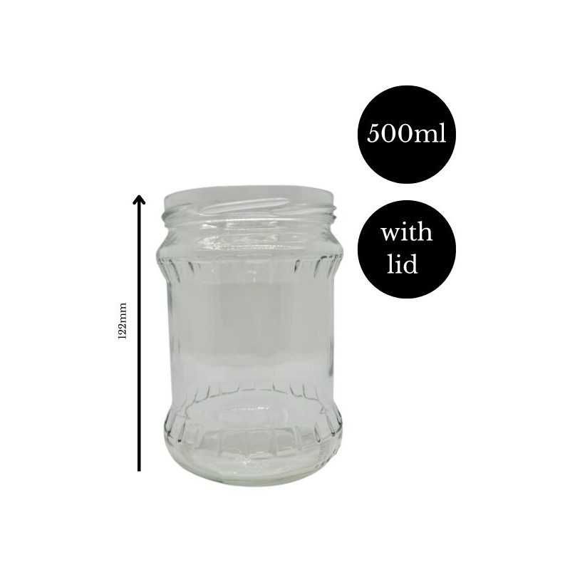 [16PAK] Słój 500ml Faceta - złota zakrętka fi 82