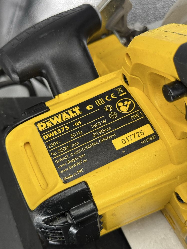 Пила дисковая сетевая DeWALT DWE575 дискова мережева паркетка