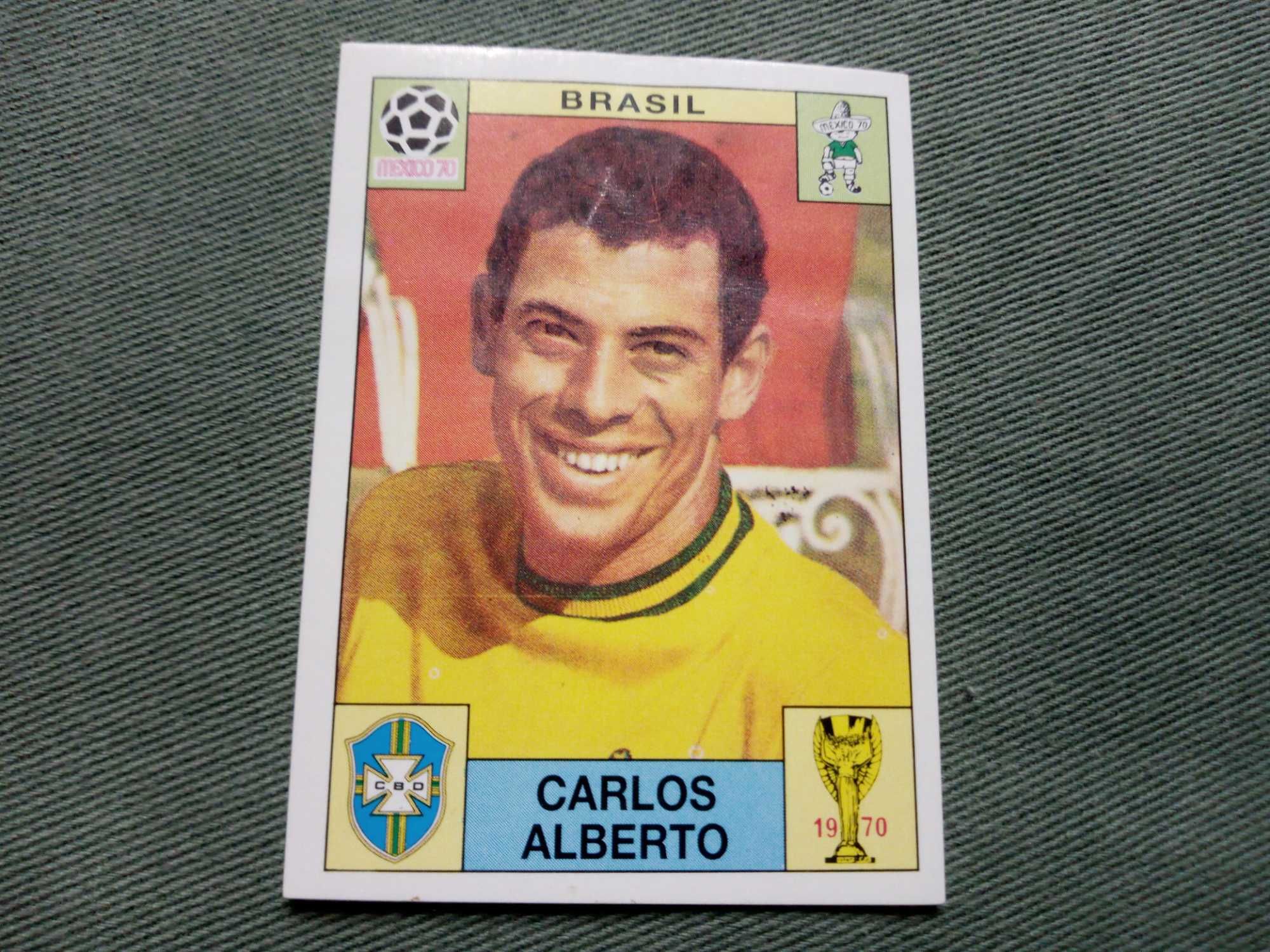 Cromo Panini World Cup Story de Carlos Alberto no Mundial 70