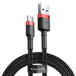Kabel Cafule USB - USB-C 1,0 m 3A czerwono czarne