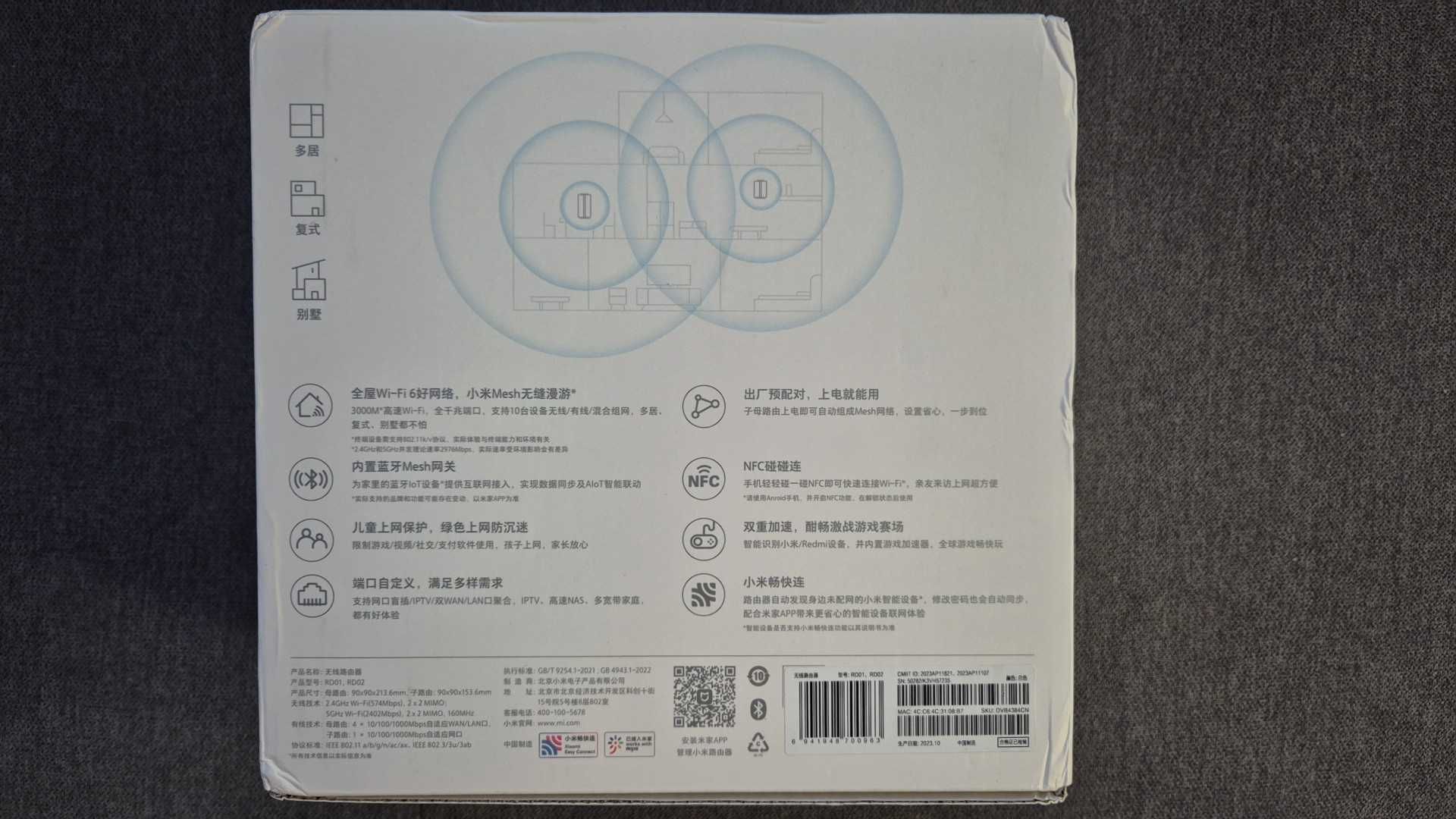Xiaomi Mesh Ax 3000 маршрутизатор+ wi-fi 6 (2 pack)
