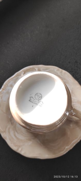 Porcelana Wałbrzych filiżanka z podstawką