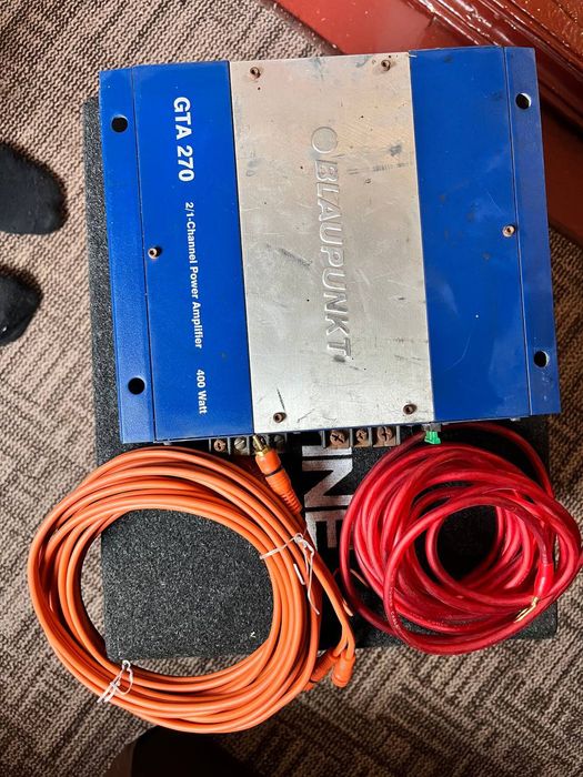 Автомобільний сабвуфер Alpine SBE-1044BR та підсилювач