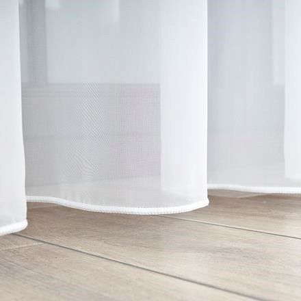 Firana gotowa z woalu wys 220x500 cm z ołowianką