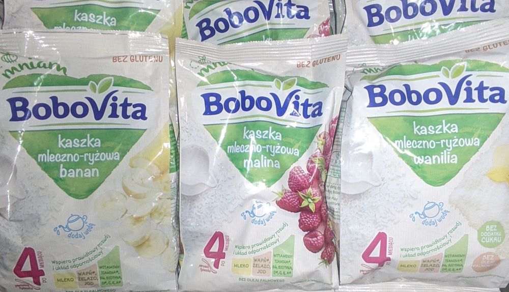 Kaszki mix 20 sztuk Mleczno ryżowe malina wanilia banan kakao manna