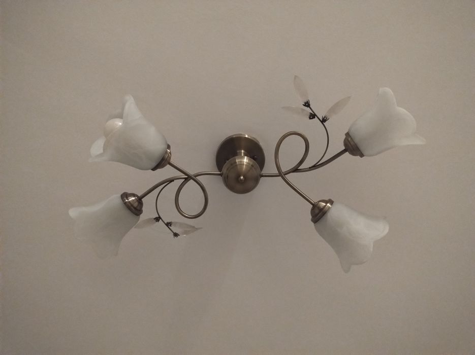 Lampa sufitowa mosiądz