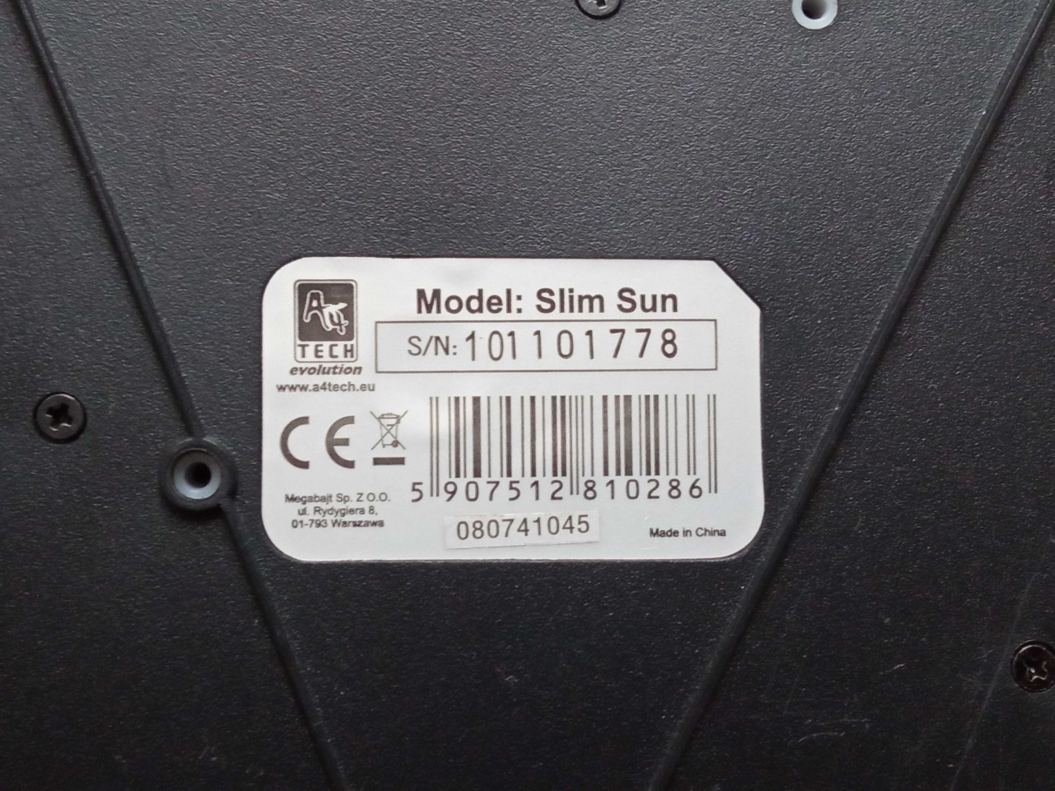 Klawiatura komputerowa a4tech Model Slim Sun sprawna