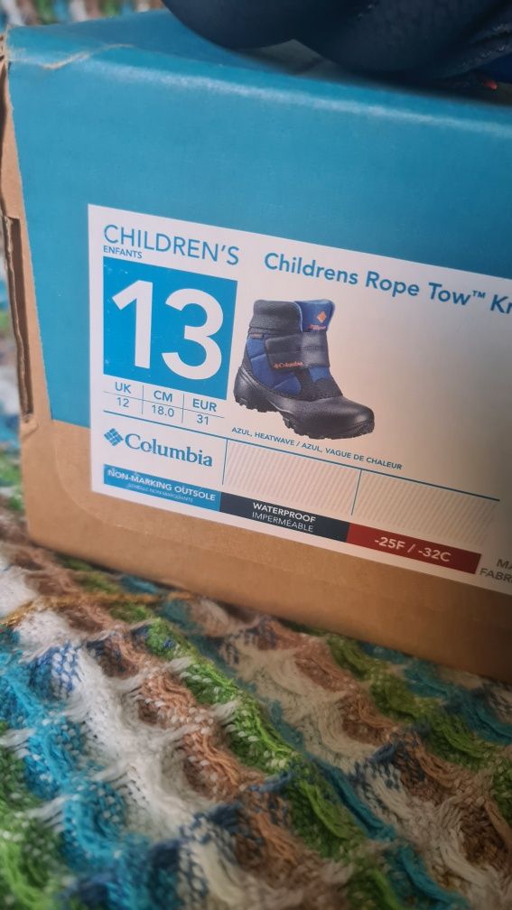 Зимові черевики Columbia 31 розмір (c13)
