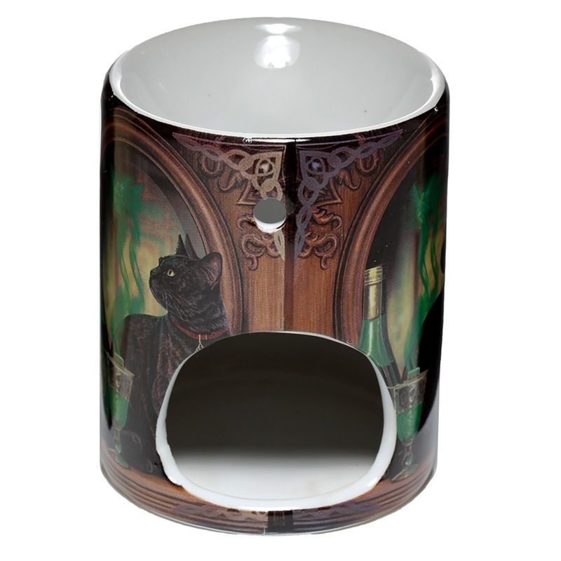 Ceramiczny kominek zapachowy do olejków Lisa Parker - Kot z Absyntem