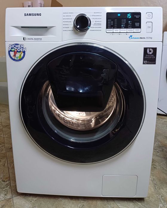 Стиральная машина на 8кг Самсунг Samsung WW8EK5400UW с дозагрузкой