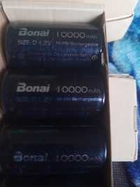 Akumulatorki bonai 10000 mAh . Size D 1,2v