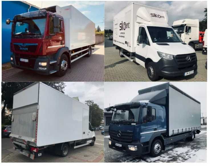 Wynajem Wypożyczalnia samochodu dostawczego ciężarowego chłodni winda